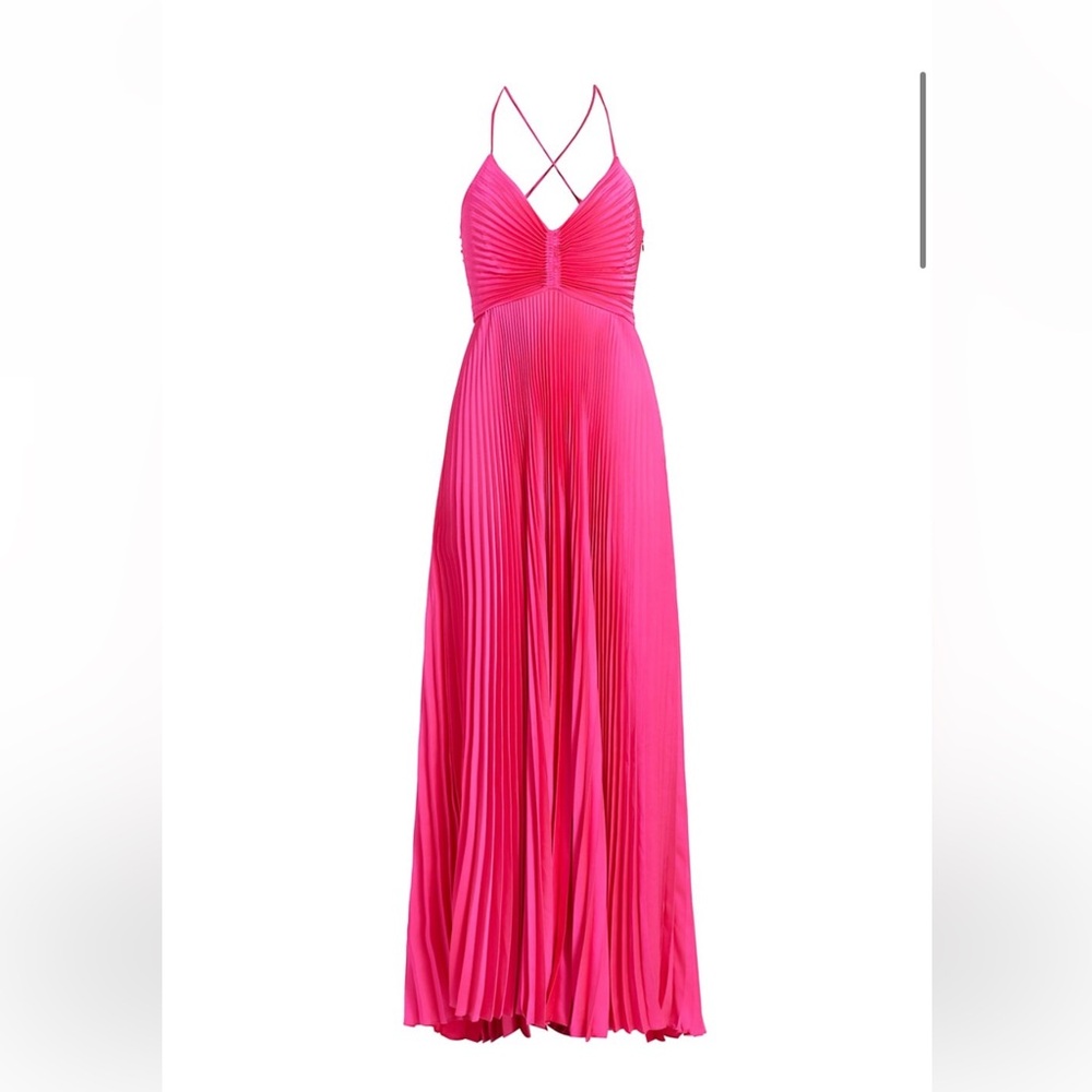 ALC Aries Satin Pleated Dress
